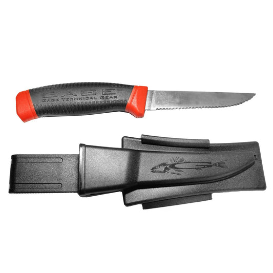Grundens Gage Deck Knife with Black Sheath