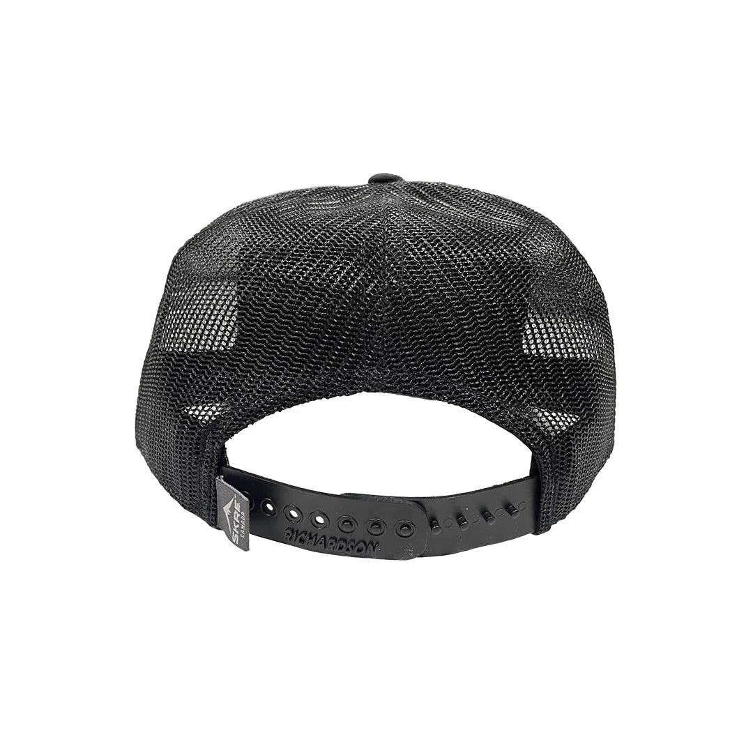 SKRE Black on Black Patch Flatbrim Hat