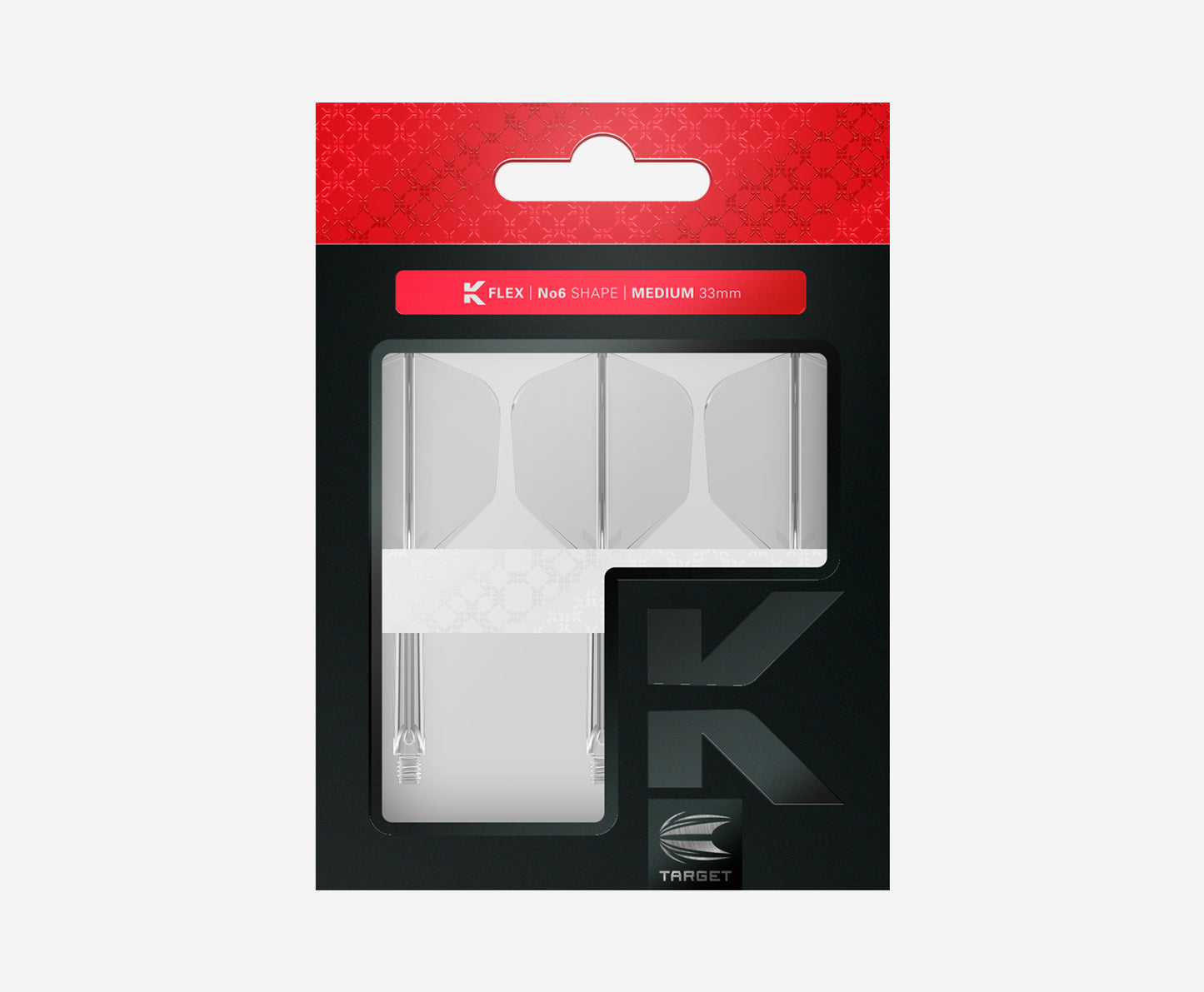 Target Darts K-Flex No. 6 Flight Clear Medium