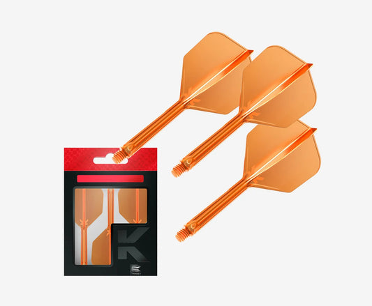 Target Darts K-Flex No. 6 Flight Neon Orange Medium