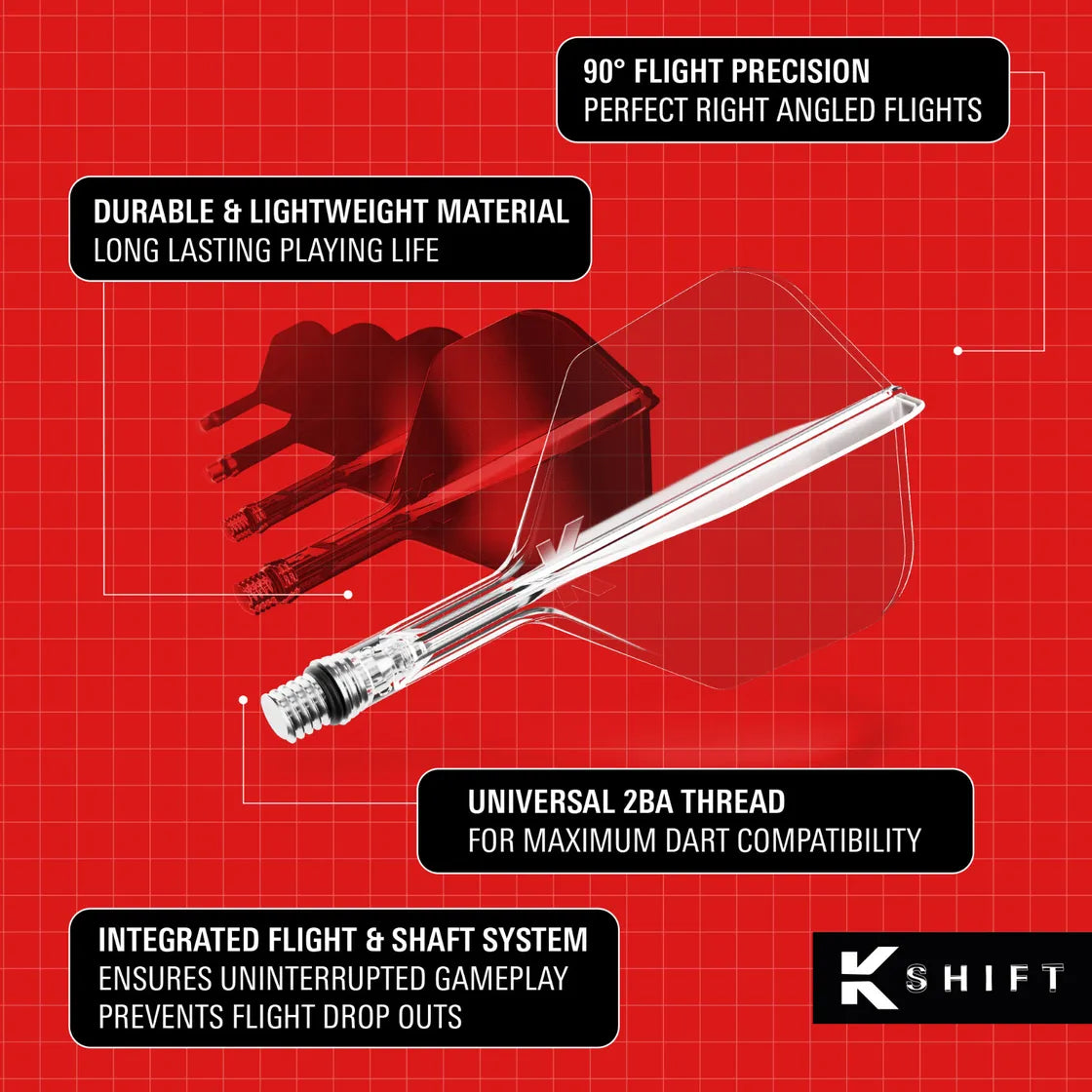Target Darts K-Shift No. 6 Clear Short