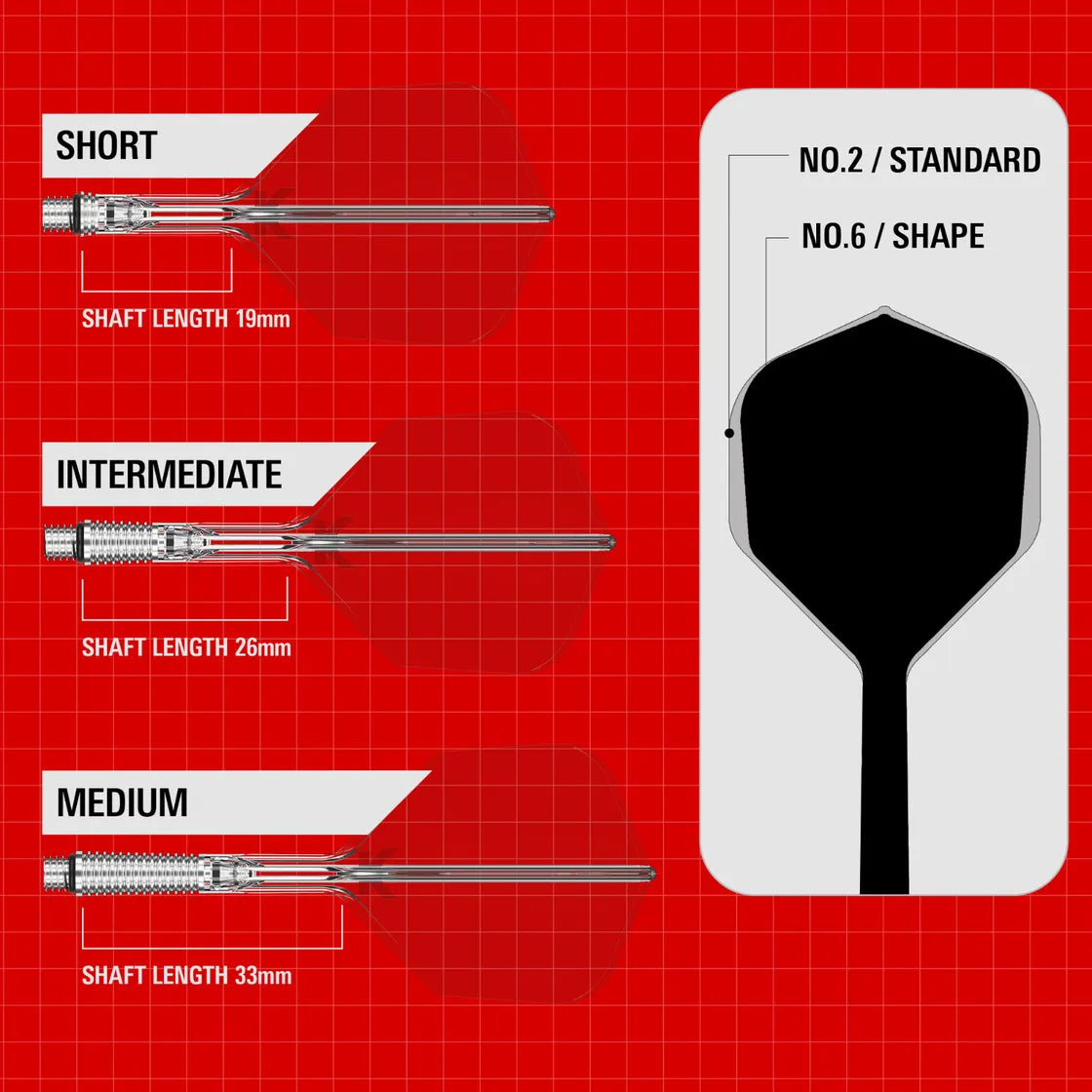 Target Darts K-Shift No. 6 Clear Short