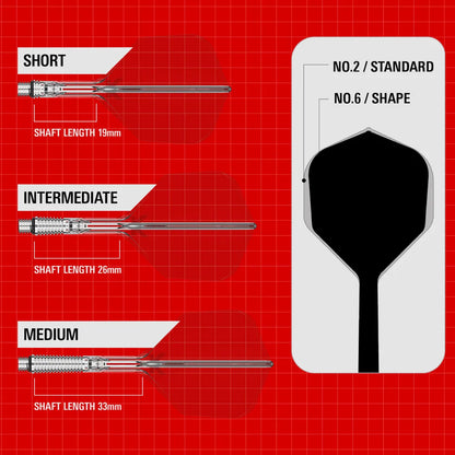 Target Darts K-Shift No. 6 Clear Short