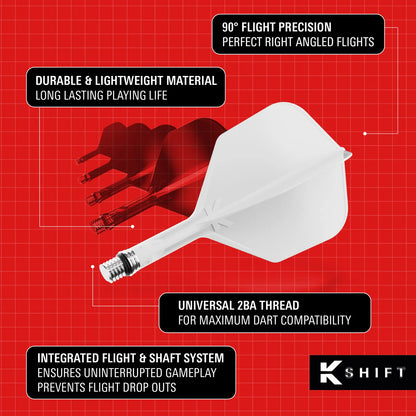 Target Darts K-Shift No. 6 White Medium