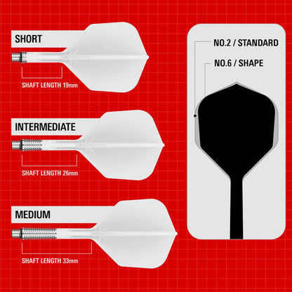 Target Darts K-Shift No. 6 White Medium