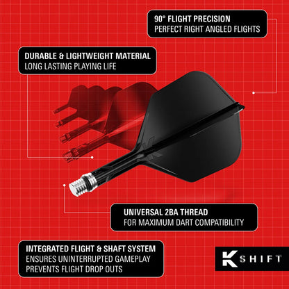 Target Darts K-Shift No. 6 Black Intermediate