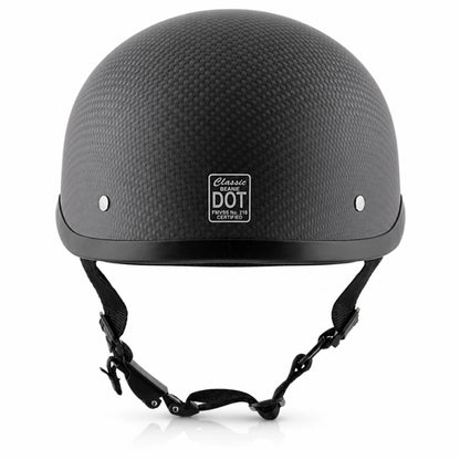 Classic QR Beanie Helmet Without Visor in Dull Carbon
