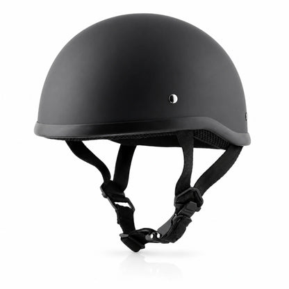 Classic QR Beanie Helmet Without Visor in Dull Black