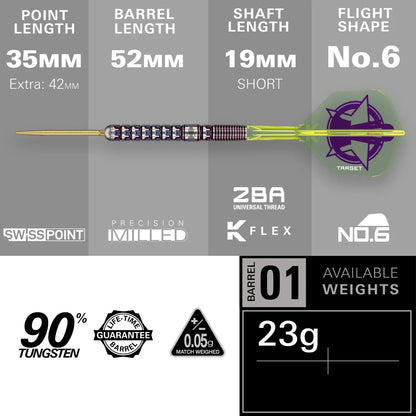 Target Darts Luke Littler G1 World Champion SP Dart Set 23 g