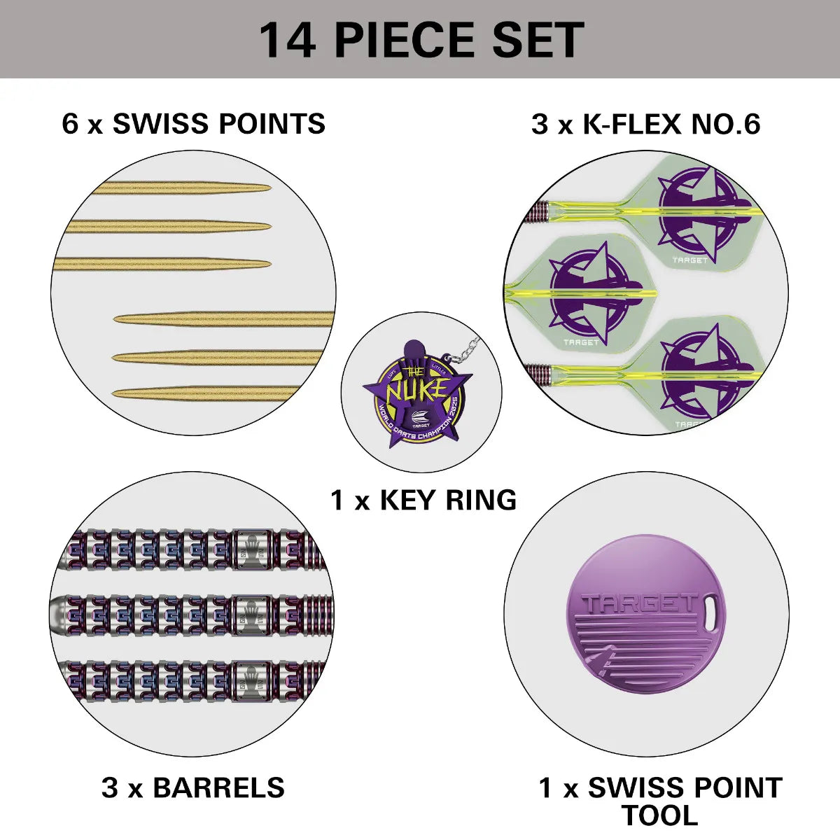 Target Darts Luke Littler G1 World Champion SP Dart Set 23 g