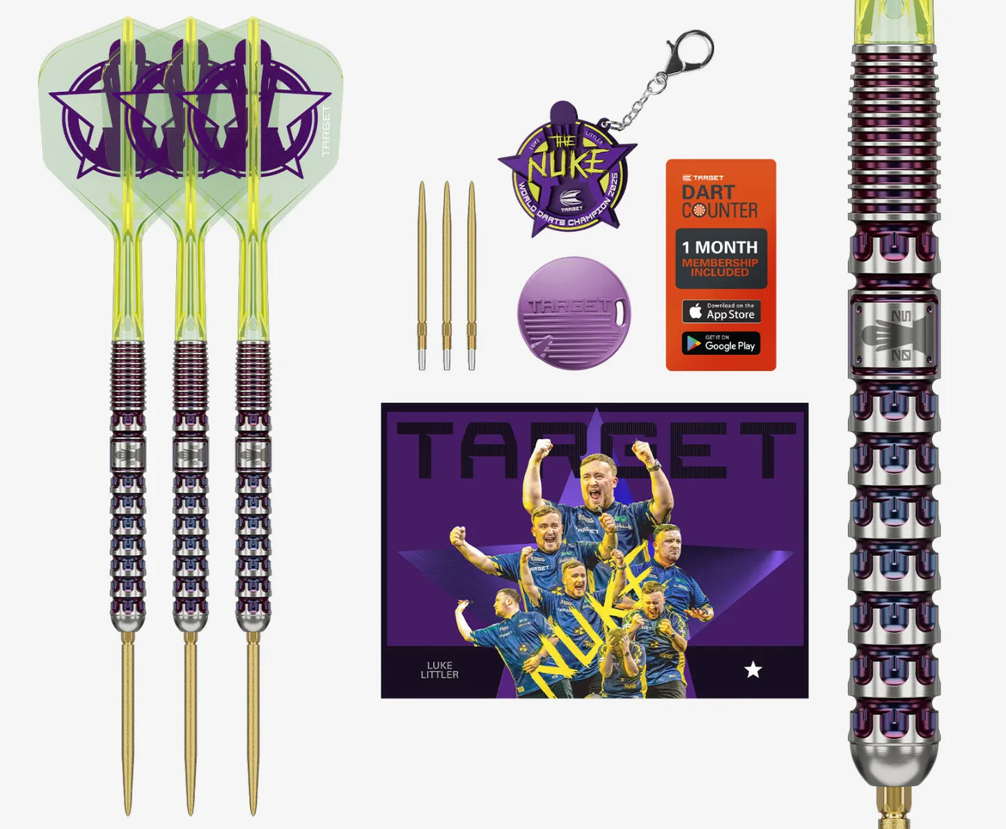 Target Darts Luke Littler G1 World Champion SP Dart Set 23 g