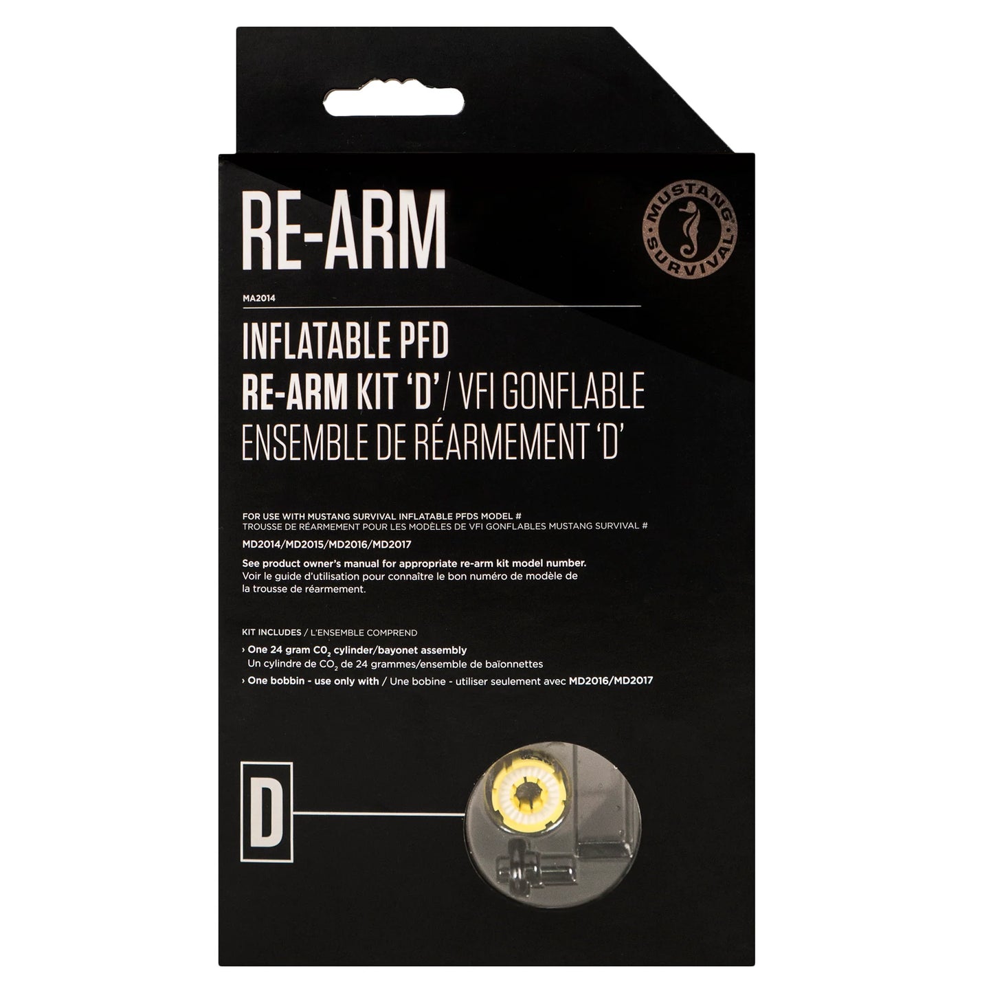 Mustang Re-Arm Kit D Inflatable PFD Inflation Kit