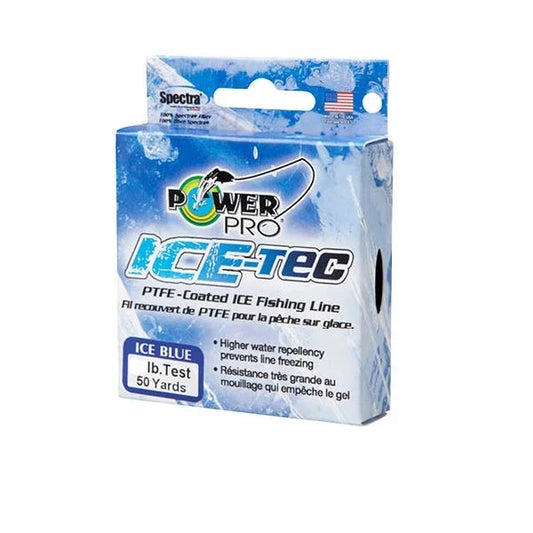 Power Pro Ice-Tec Ice Fishing Line Marine Blue 8lb 50yd