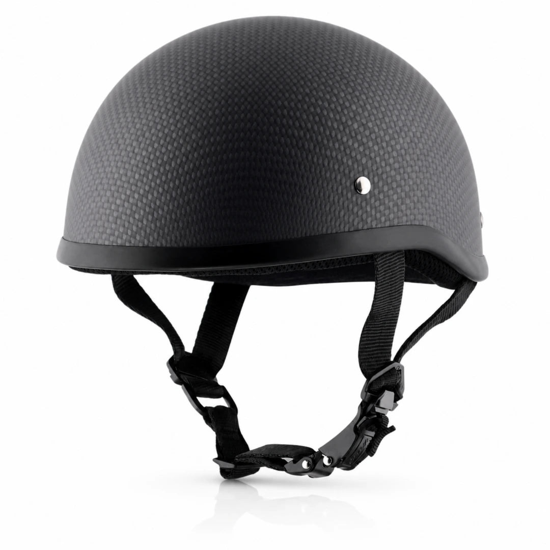 Classic QR Beanie Helmet Without Visor in Dull Carbon