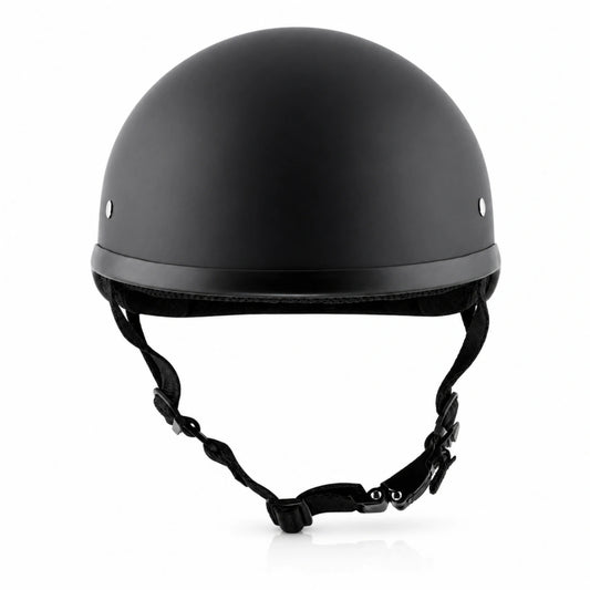 Classic QR Beanie Helmet Without Visor in Dull Black
