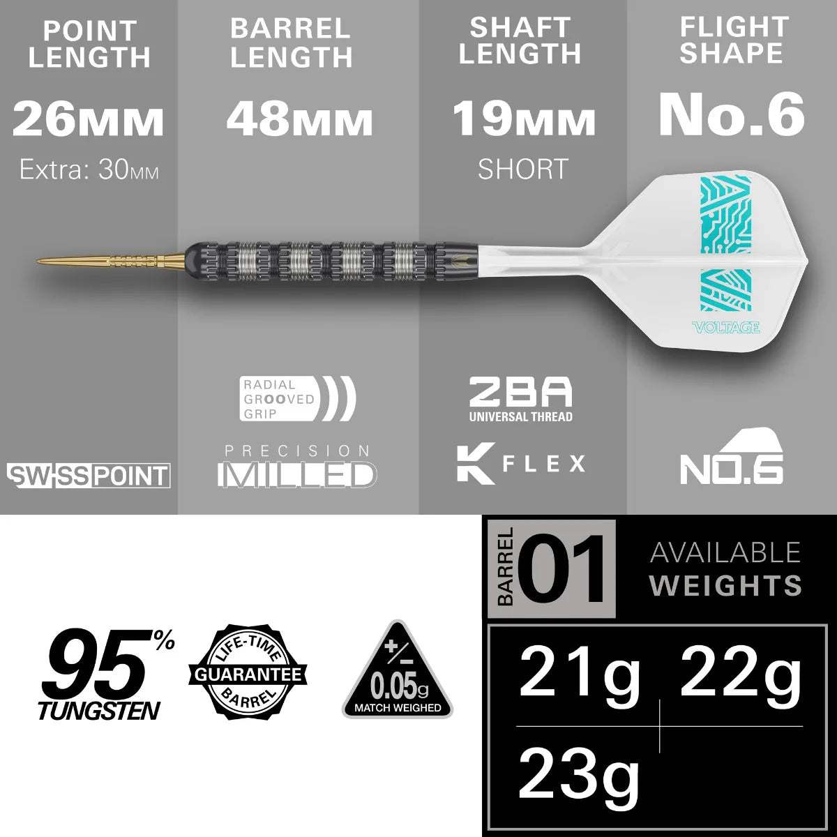Target Darts Rob Cross 95K SP 23 g