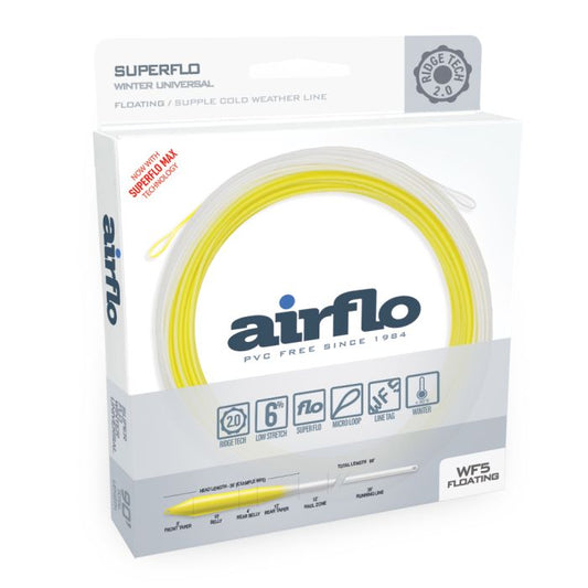 Airflo Ridge 2.0 Ultra Supple Winter Universal Taper Pale Yellow/White WF7