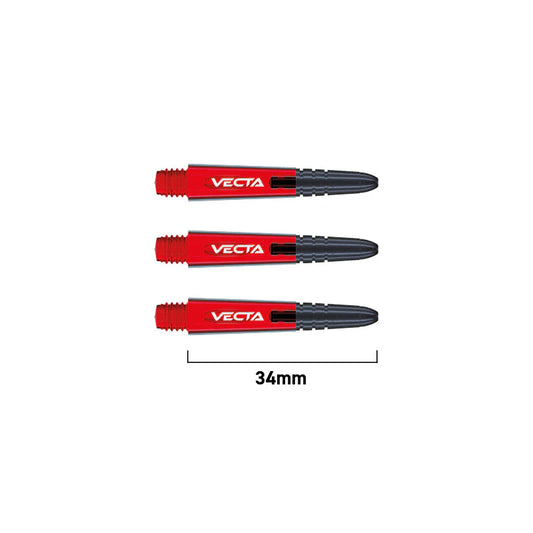 Winmau Vecta Dart Shafts Red Short
