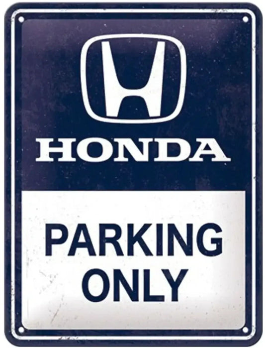 Honda Aluminum Metal Parking Sign WH