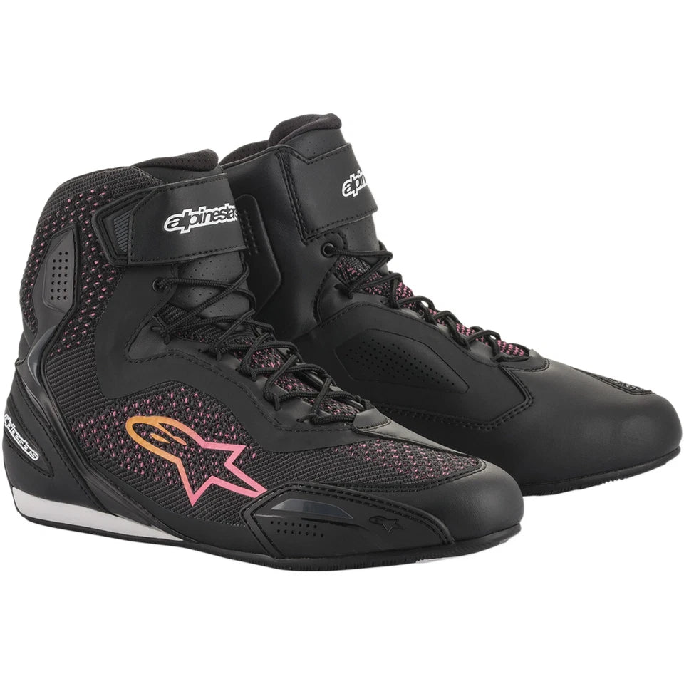 Alpinestars Stella Faster-3 Black Yellow Pink Women's Size 8