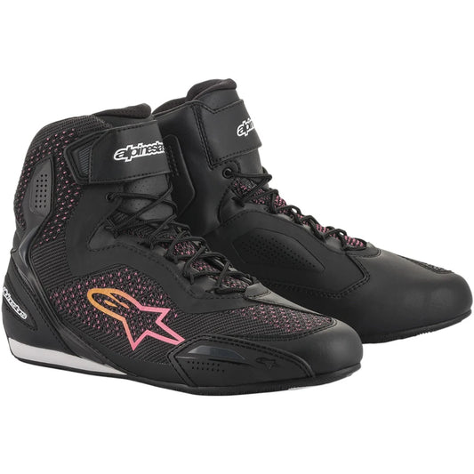 Alpinestars Stella Faster-3 Black Yellow Pink Women's Size 8