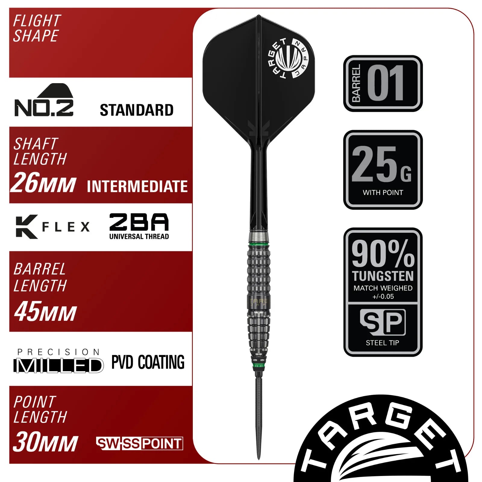 Target Darts Scream G2 Yamagata Dart Set
