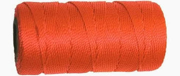 Braided Poly Twine Orange 3.00mm 2lb