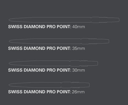 Target Darts Diamond Pro Points Black 32 mm