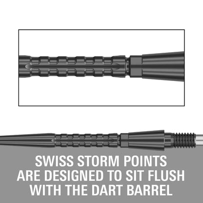 Target Darts Swiss Storm Surge Points Black 30 mm