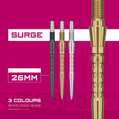 Target Darts Swiss Storm Surge Points Gold 26 mm
