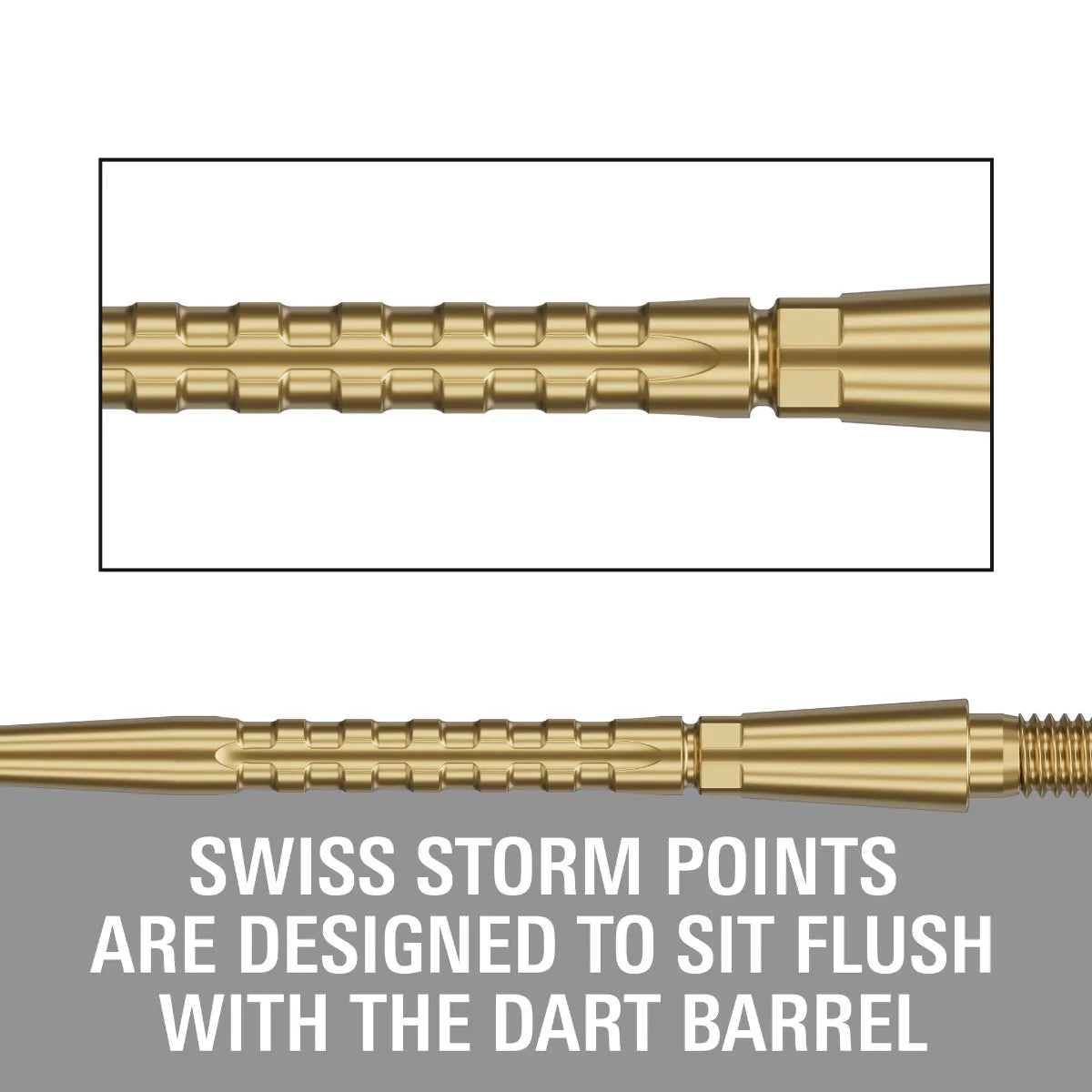 Target Darts Swiss Storm Surge Points Gold 35 mm