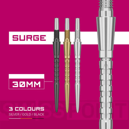 Target Darts Swiss Storm Surge Points Silver 30 mm