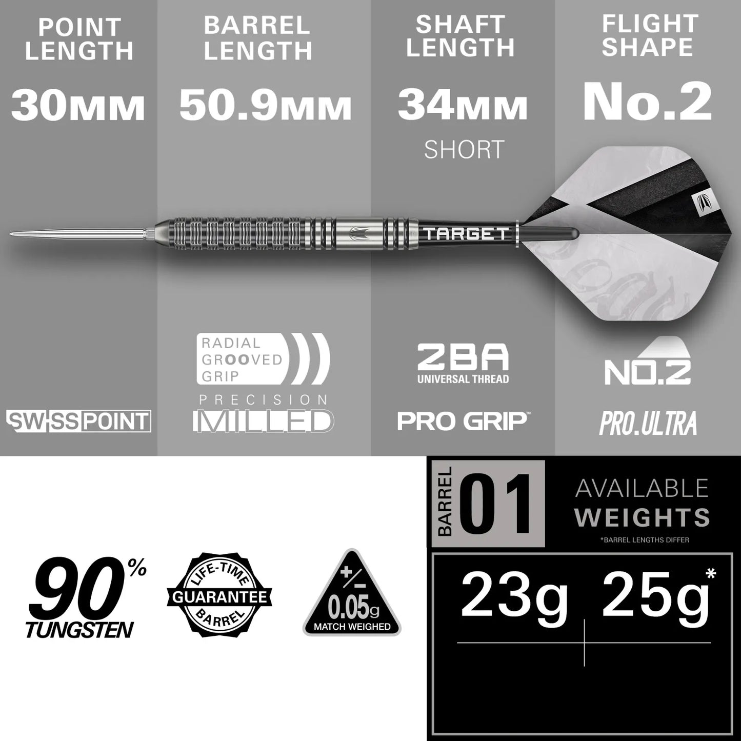 Target Darts Beau Greaves G1 Dart Set