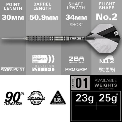 Target Darts Beau Greaves G1 Dart Set
