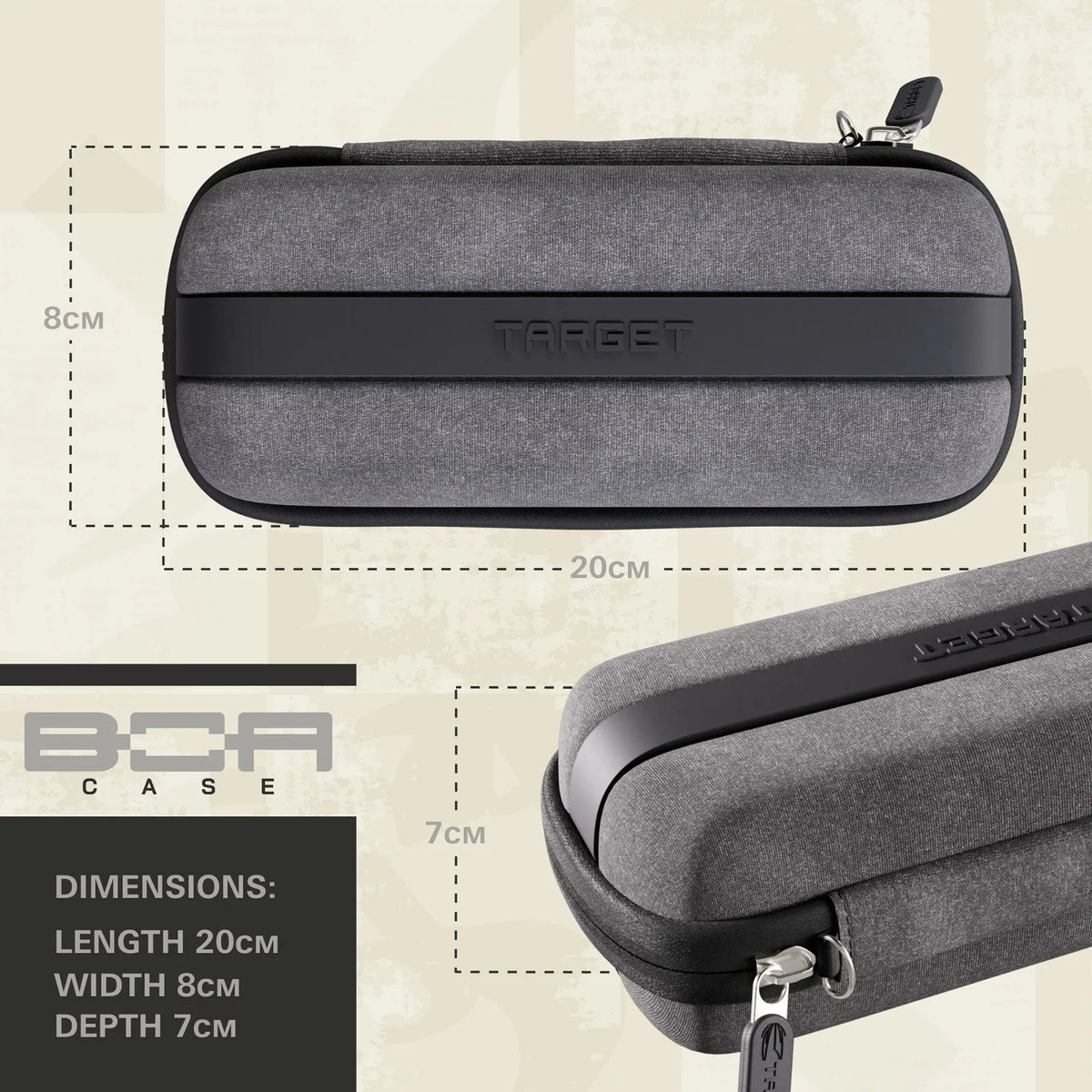Target Boa Case Target Darts BOA Dart Case Grey – Long Range Outdoors