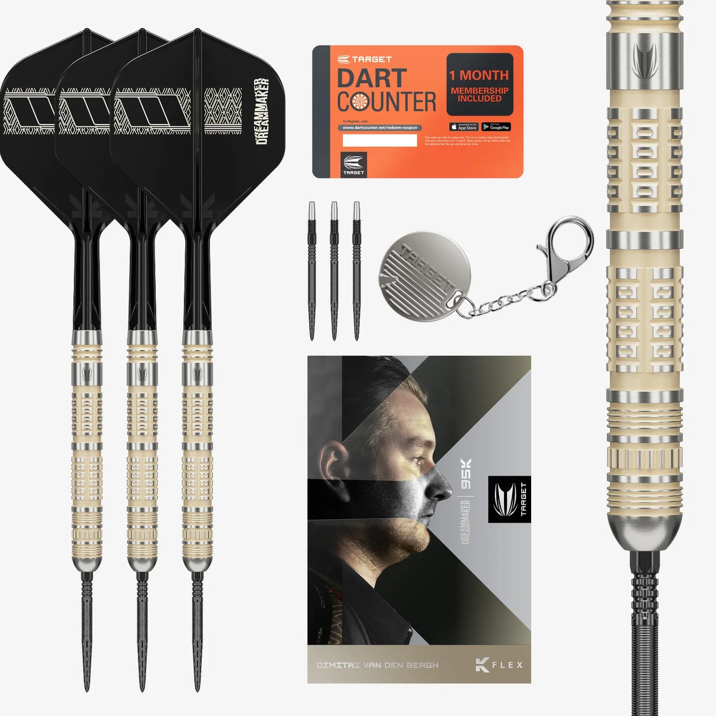 Target Darts Dimitri Van den Bergh 95K SP Dart Set
