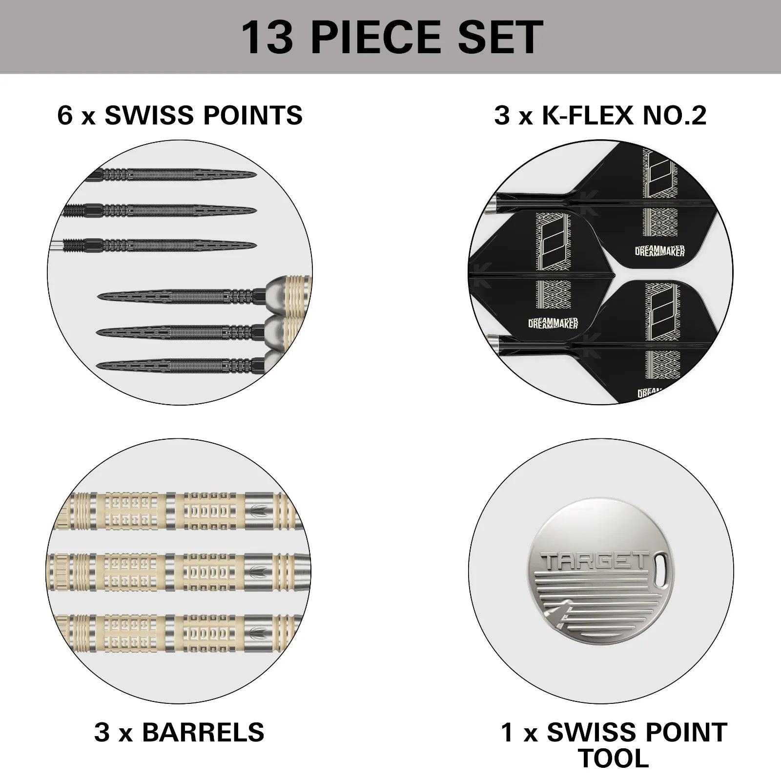 Target Darts Dimitri Van den Bergh 95K SP Dart Set
