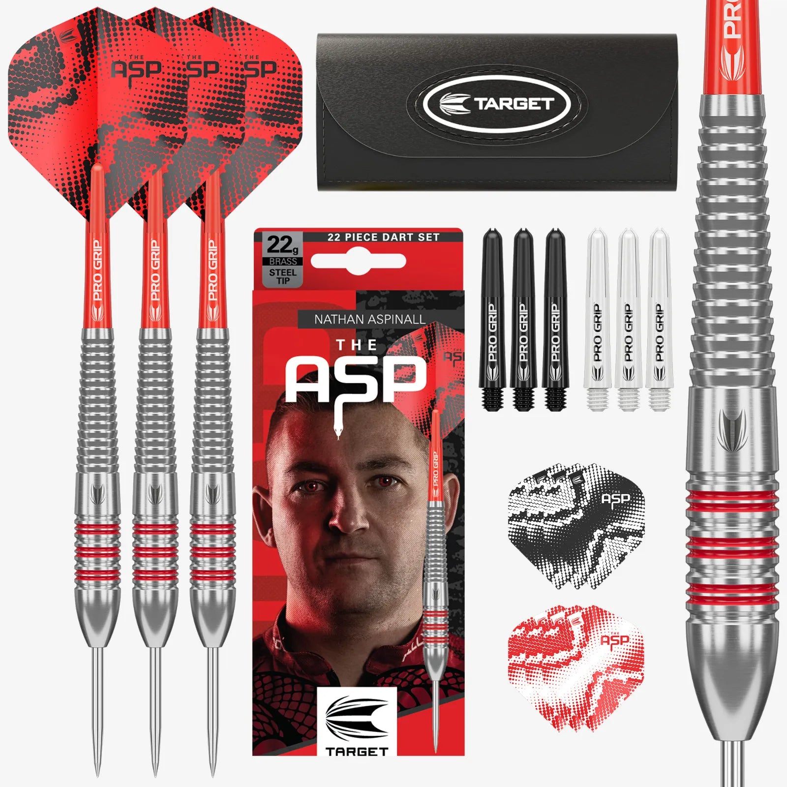 Target Darts Nathan Aspinall Brass Dart Set