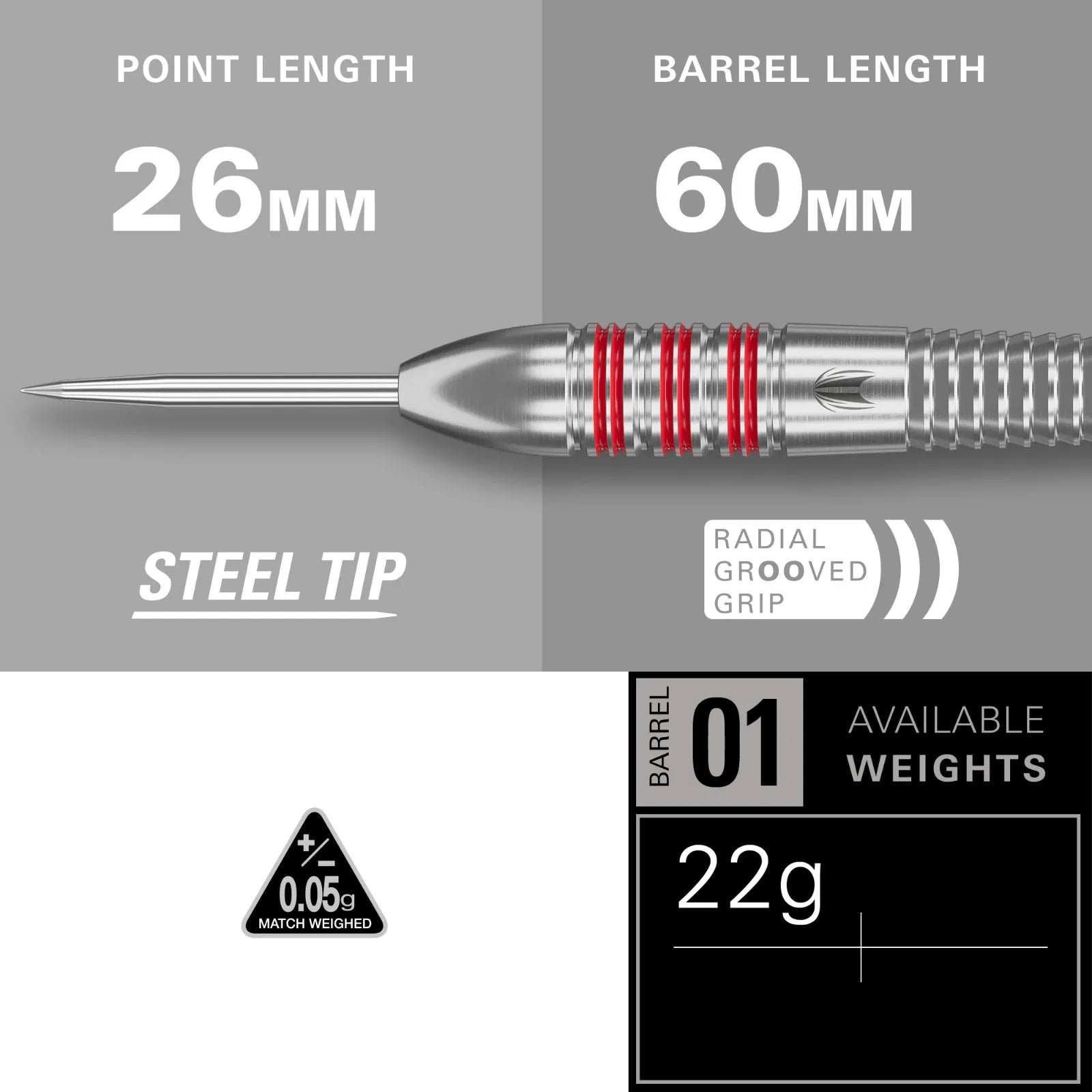 Target Darts Nathan Aspinall Brass Dart Set