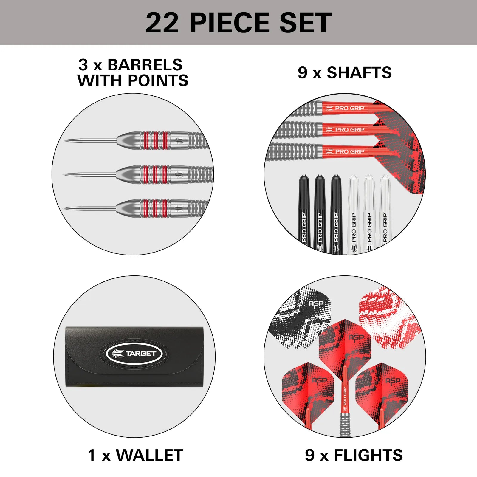 Target Darts Nathan Aspinall Brass Dart Set