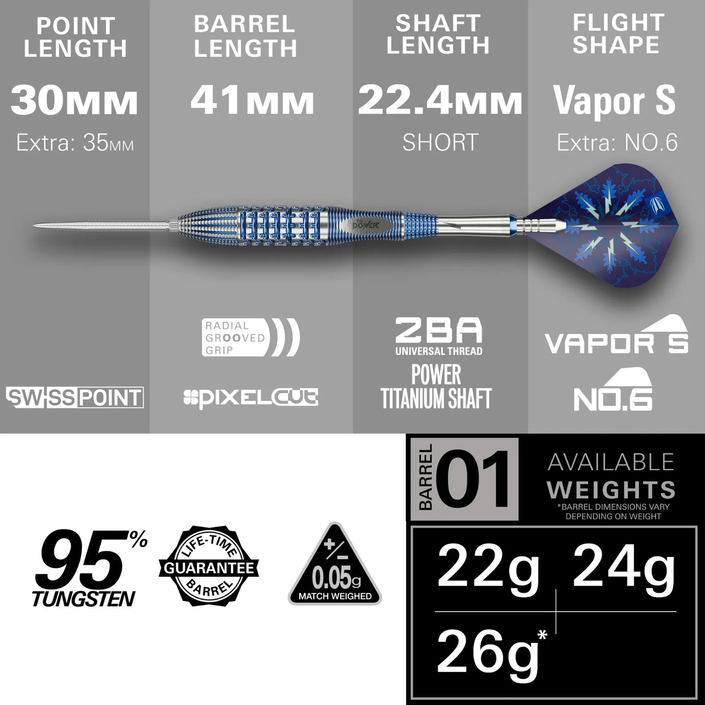 Target Darts Phil Taylor Power GX2 Dart Set