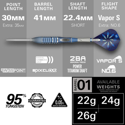 Target Darts Phil Taylor Power GX2 Dart Set