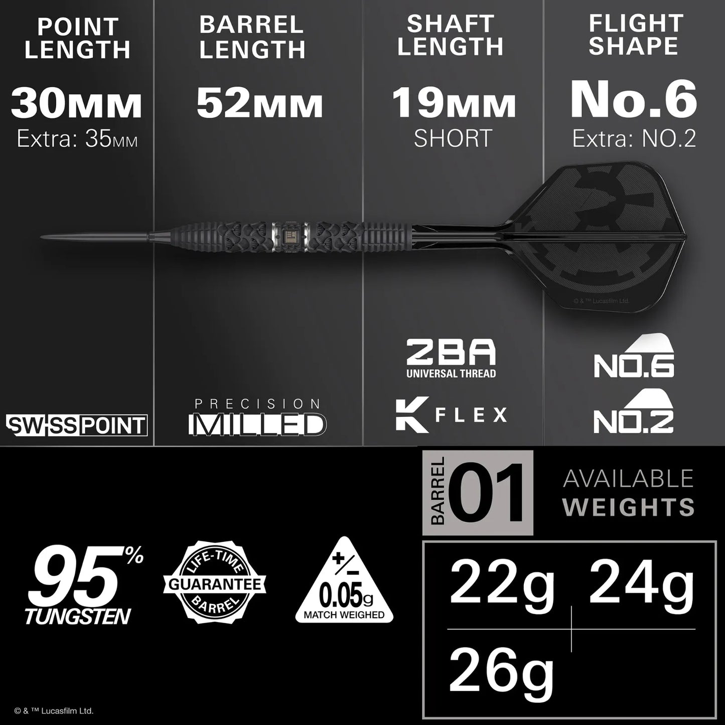 Target Darts Star Wars Darth Vader SP Dart Set
