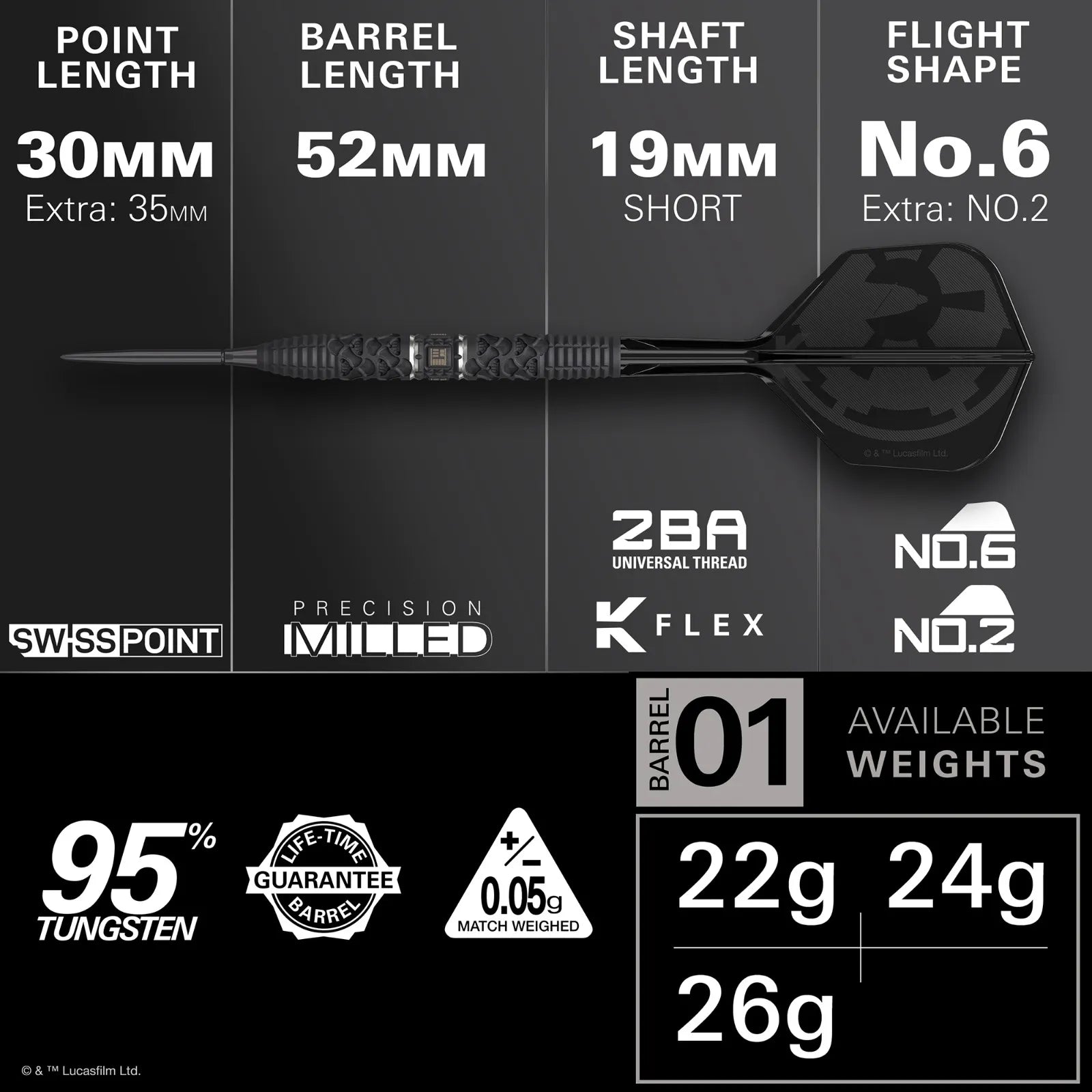 Target Darts Star Wars Darth Vader SP Dart Set