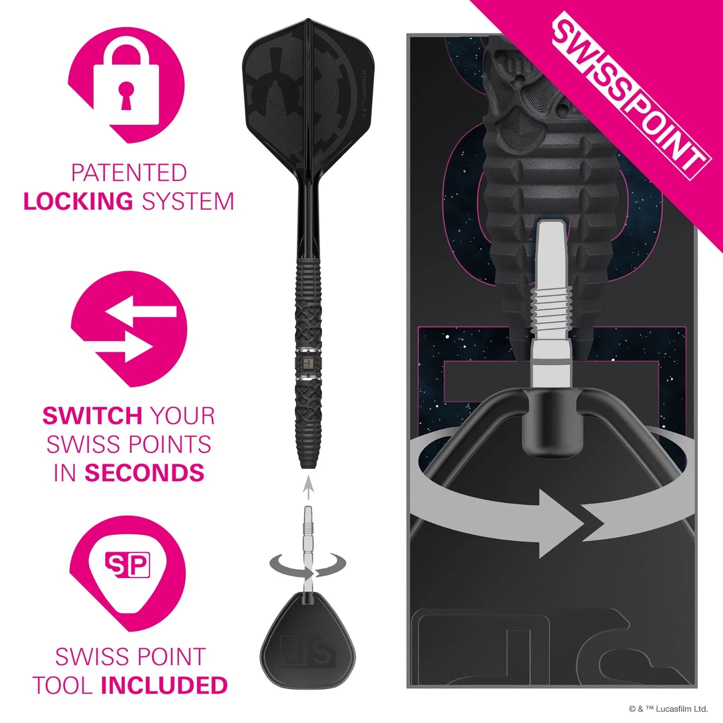 Target Darts Star Wars Darth Vader SP Dart Set