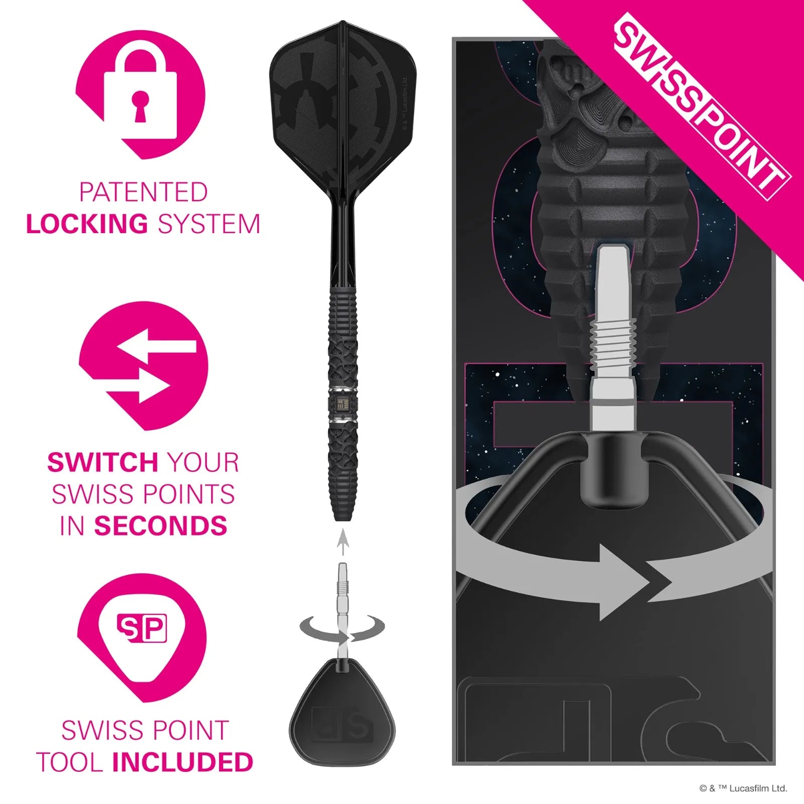 Target Darts Star Wars Darth Vader SP Dart Set