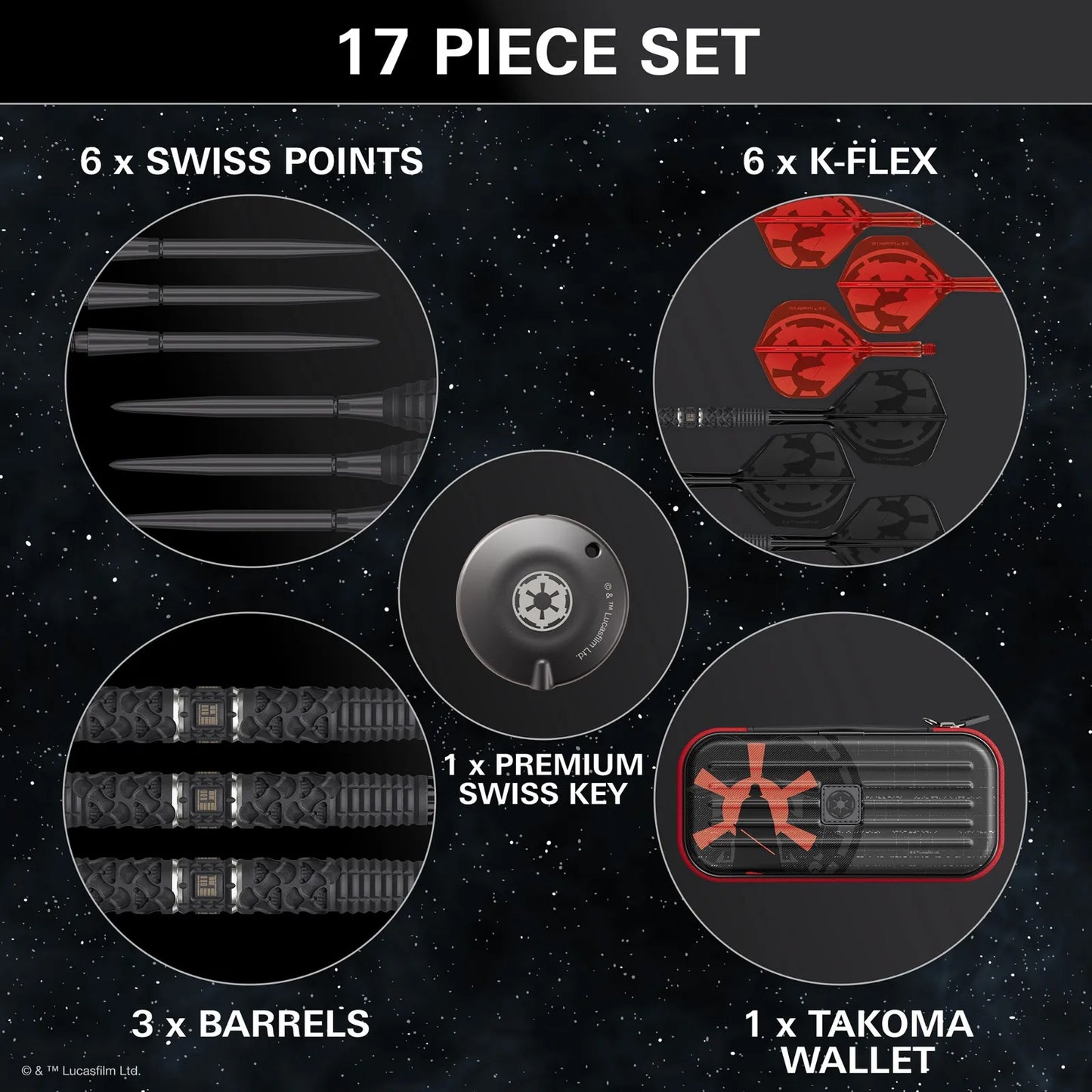 Target Darts Star Wars Darth Vader SP Dart Set