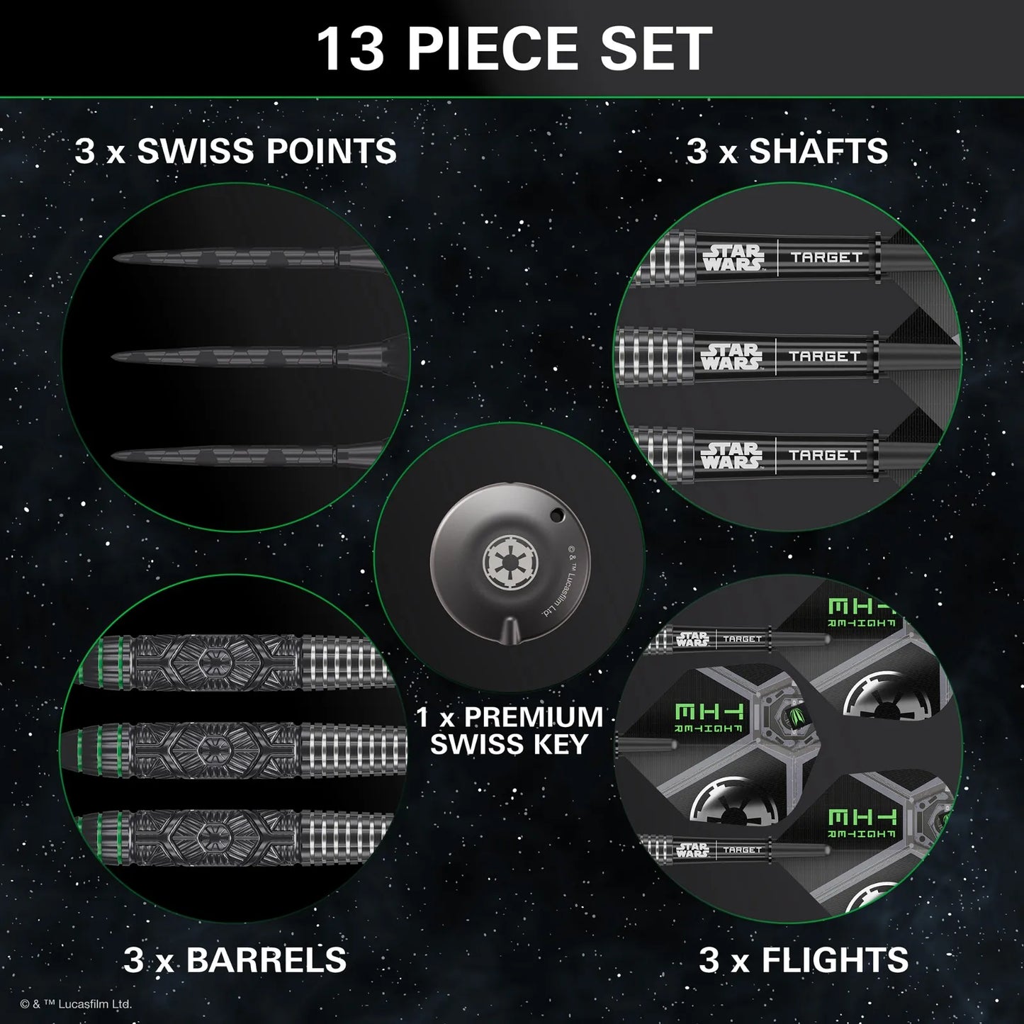 Target Darts Star Wars Tie Fighter Dart Set
