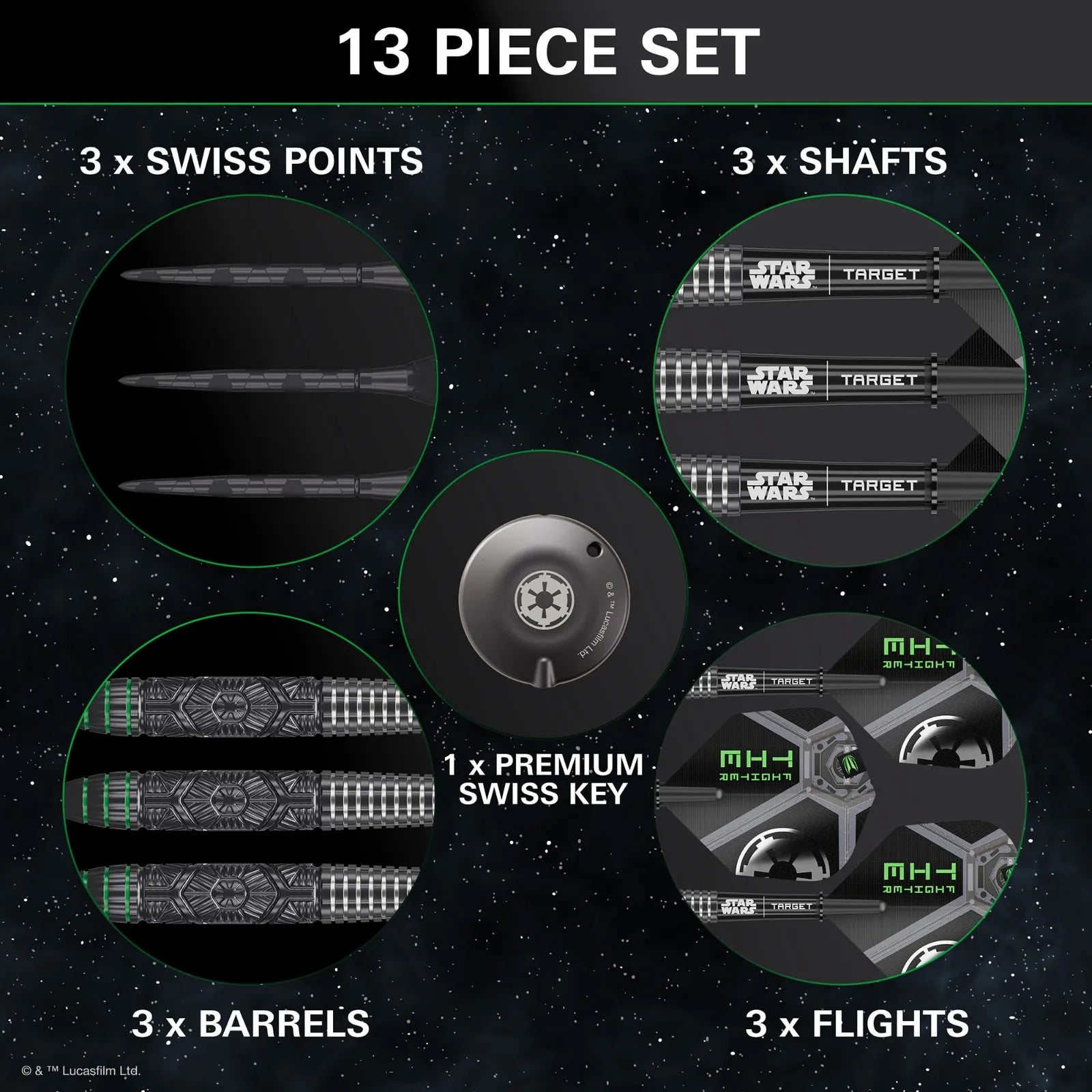 Target Darts Star Wars Tie Fighter Dart Set
