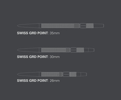 Target Darts Swiss GRD Point Silver 26mm
